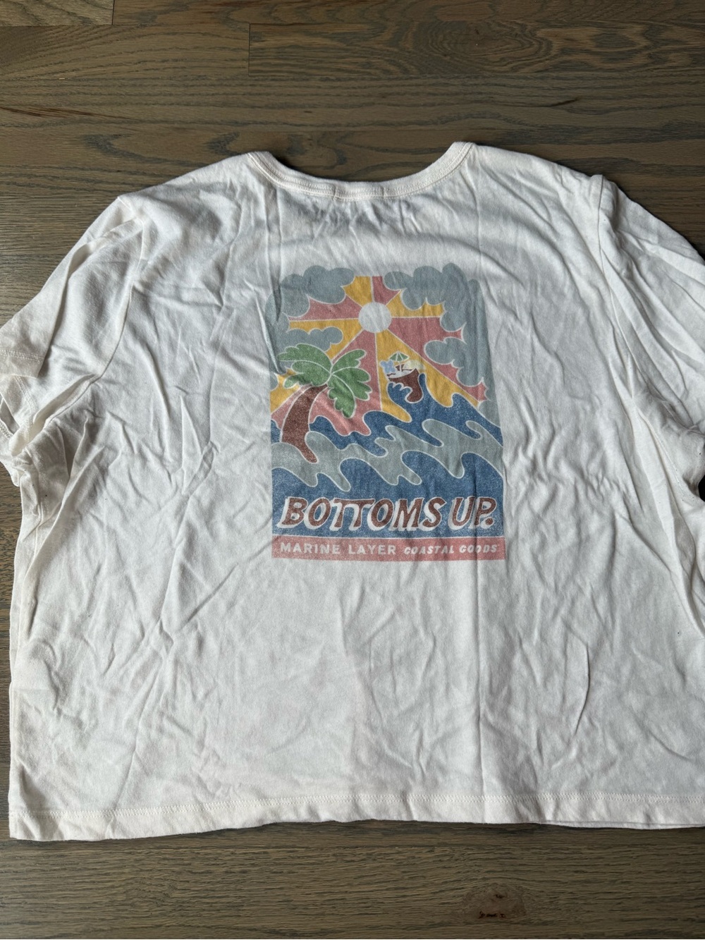 Marine Layer graphic tee Vintage Bottoms Up design